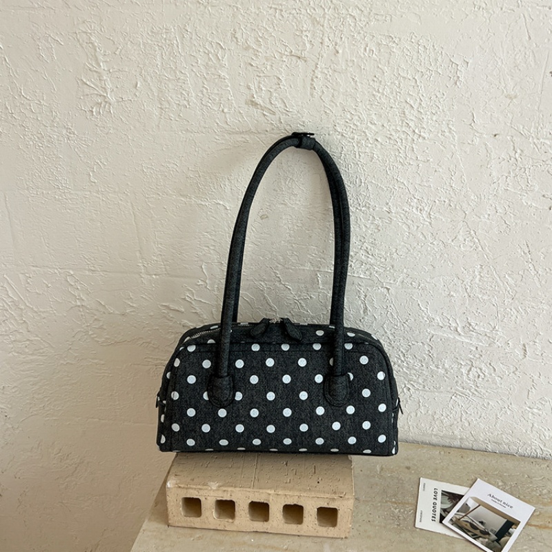 Women Bags 2026 - Tas Selempang Mini Boston Polkadot Baru