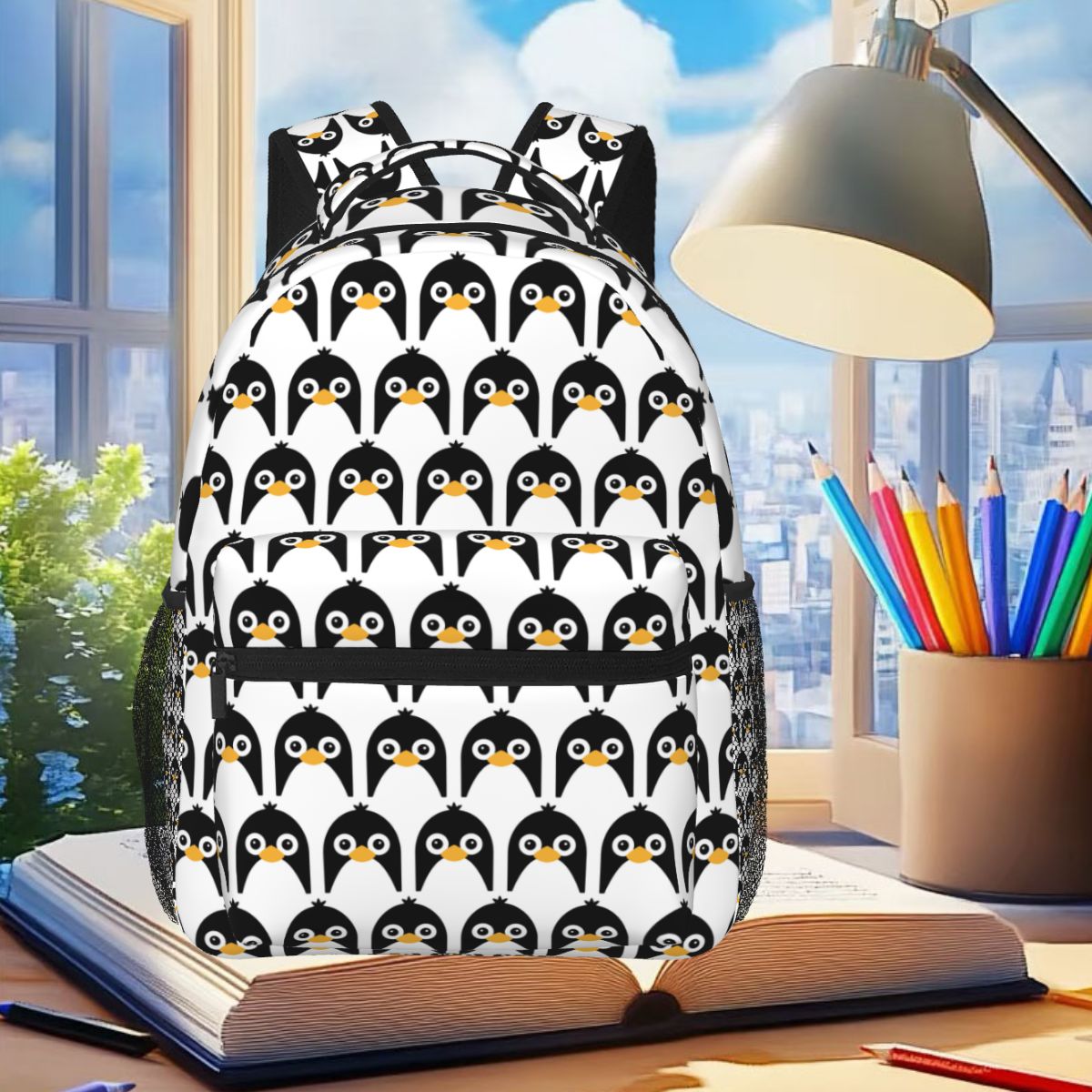 Women Bags Vector - Ransel Penguin Vektor Lucu Tas Buku