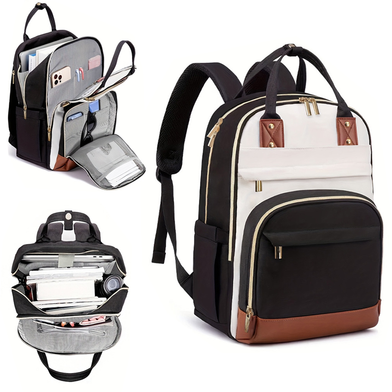 Women Bags With Laptop Compartment - Tas ransel wanita multi-warna dengan tali