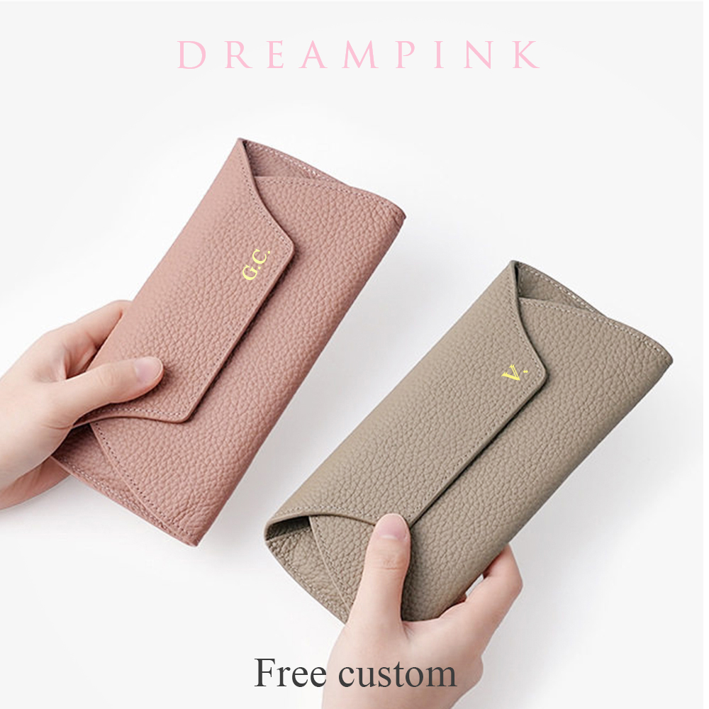 Women Bags Name - Dompet Clutch Panjang Wanita Kulit Asli