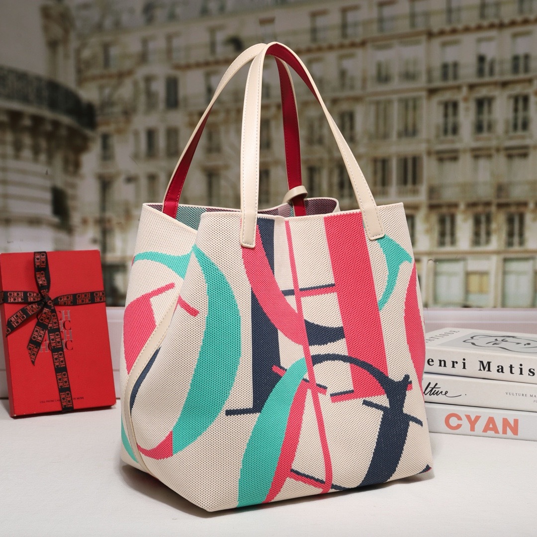 Tas Tote Cetak Modis CH Wanita - Women Bags With Laptop Compartment ulasan dan harga