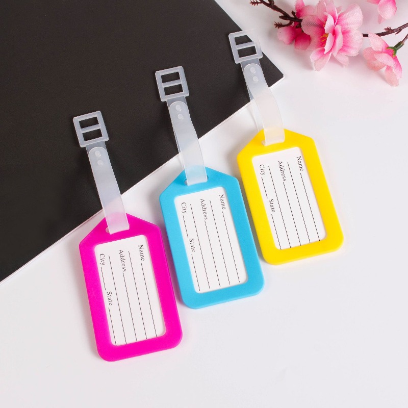 5 Buah Label Bagasi Plastik un - Women Bags Name ulasan dan harga