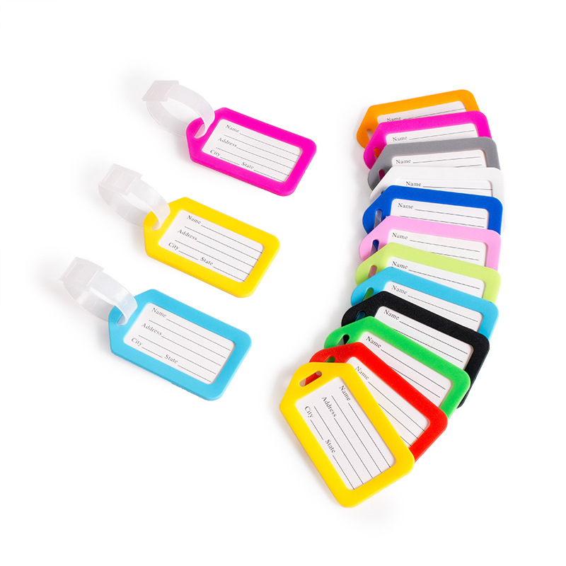 5 Buah Label Bagasi Plastik un - Women Bags Name ulasan dan harga