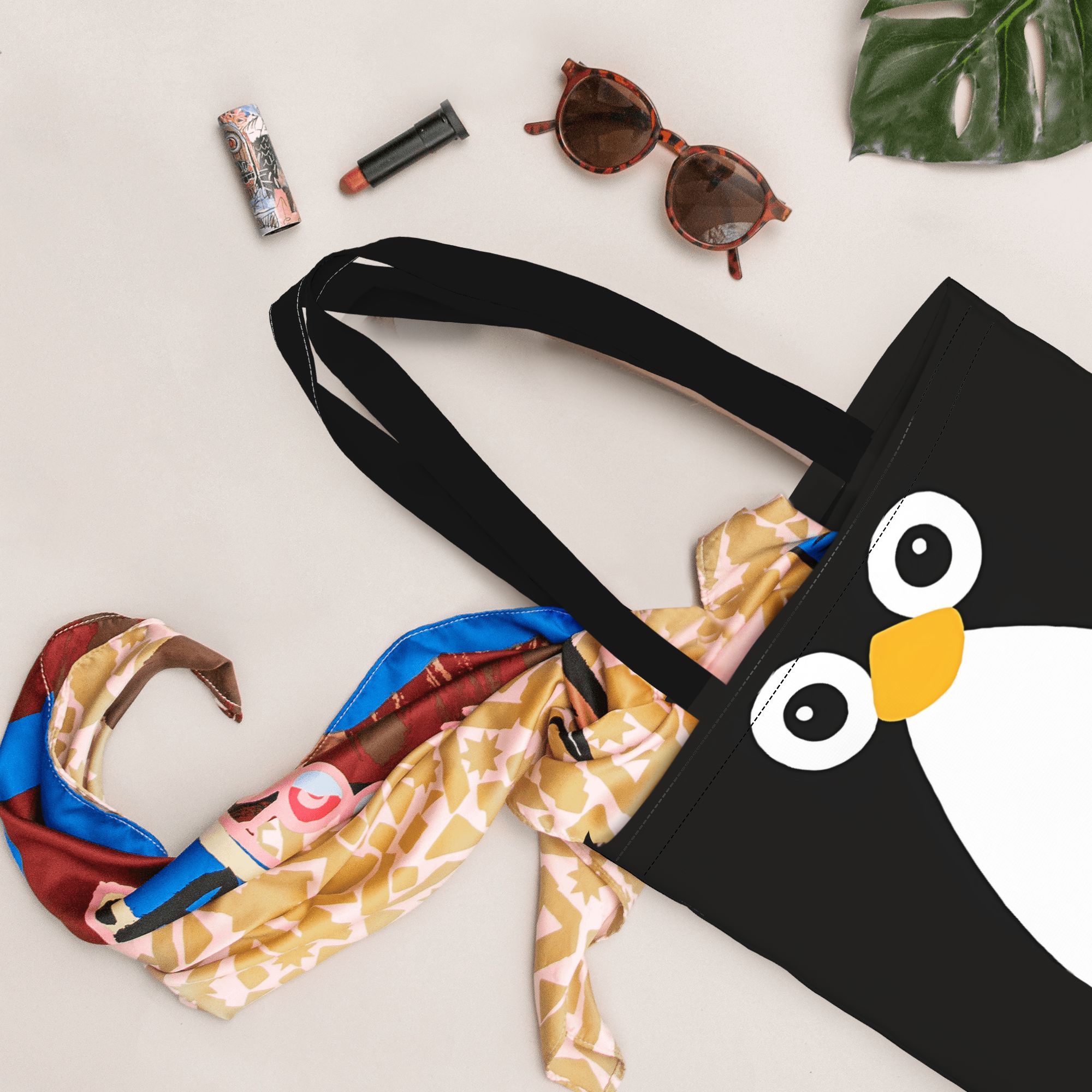 Tas Tote Wanita Kanvas Motif W - Women Bags Vector ulasan dan harga