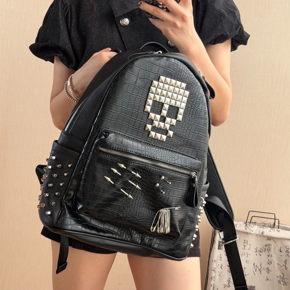 Tas Ransel Motif Kulit Buaya H - Women Bags With Laptop Compartment ulasan dan harga