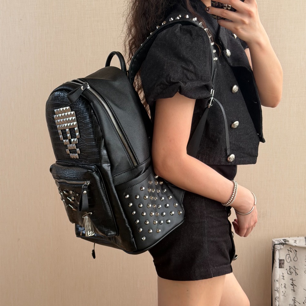Tas Ransel Motif Kulit Buaya H - Women Bags With Laptop Compartment ulasan dan harga