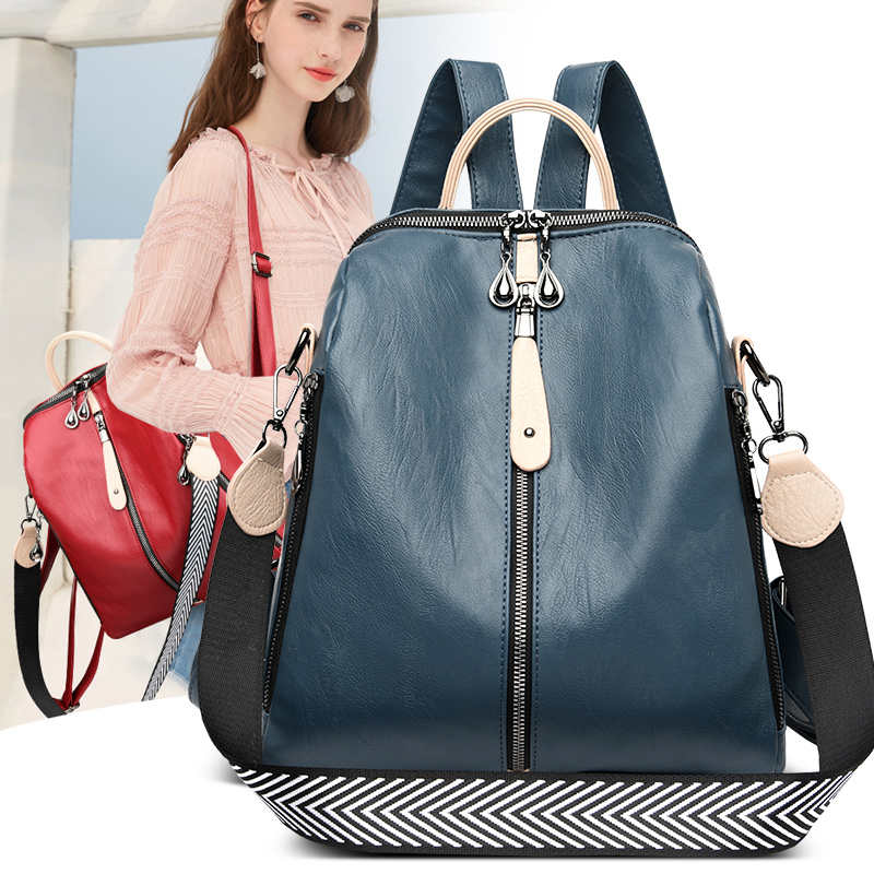 Ransel Fashion ransel kulit le - Women Bags With Laptop Compartment ulasan dan harga