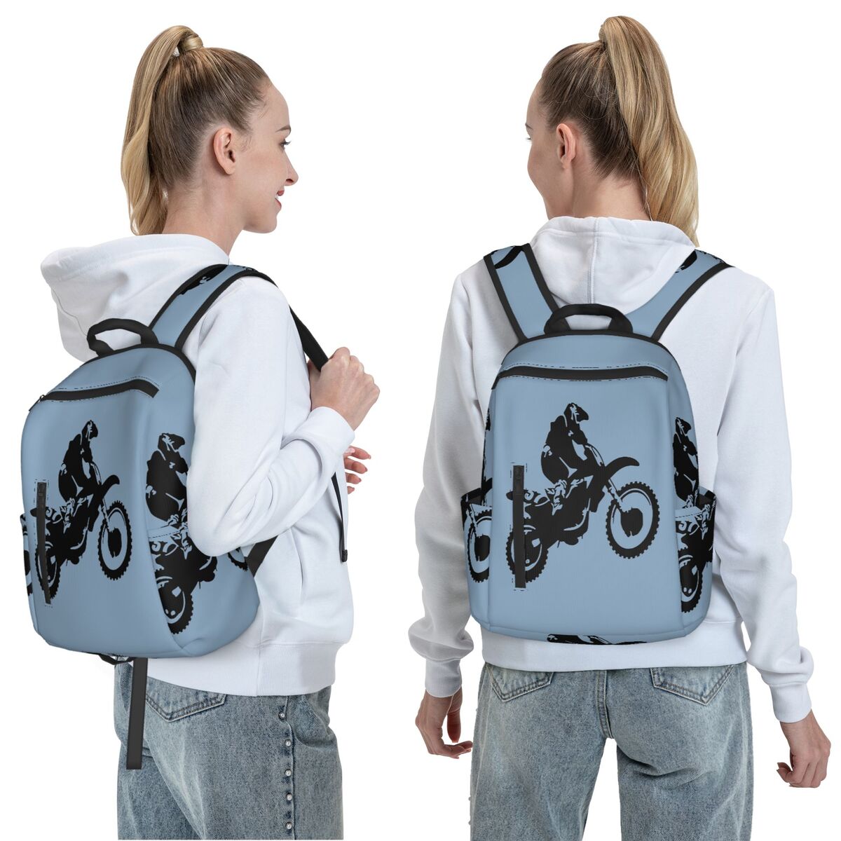 Moto X Dirt Bike Monotone Vect - Women Bags Vector ulasan dan harga