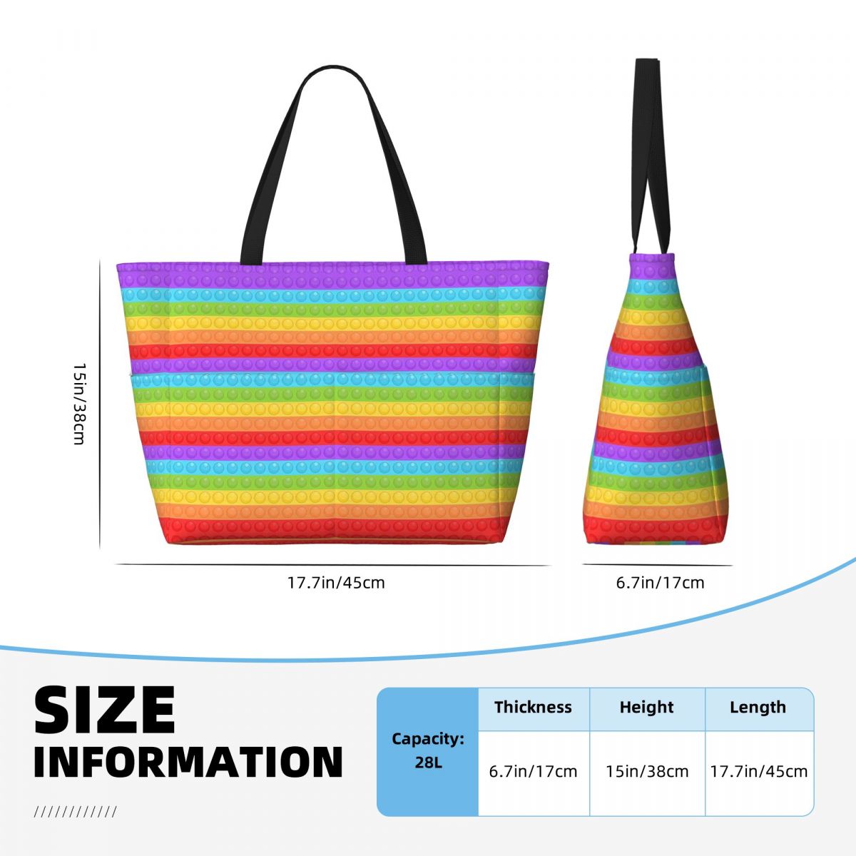Tas Tote Pantai Pola Seamless  - Women Bags Vector ulasan dan harga