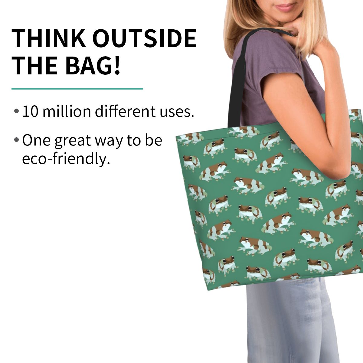 Tas Tote Belanja Pola Katak Su - Women Bags Amazon ulasan dan harga