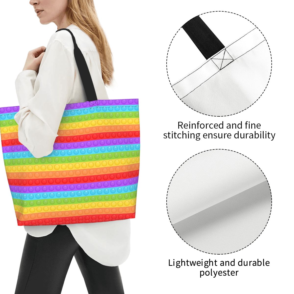 Tas Belanja Kanvas Pola Seamle - Women Bags Vector ulasan dan harga