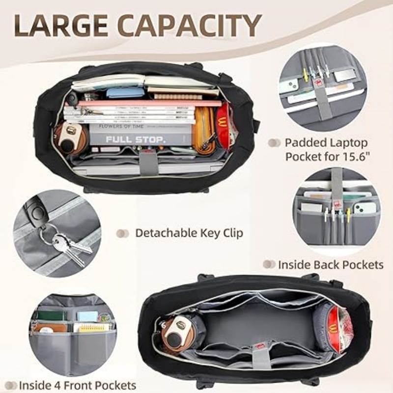 Tas Kerja Kapasitas Besar untu - Women Bags With Laptop Compartment ulasan dan harga