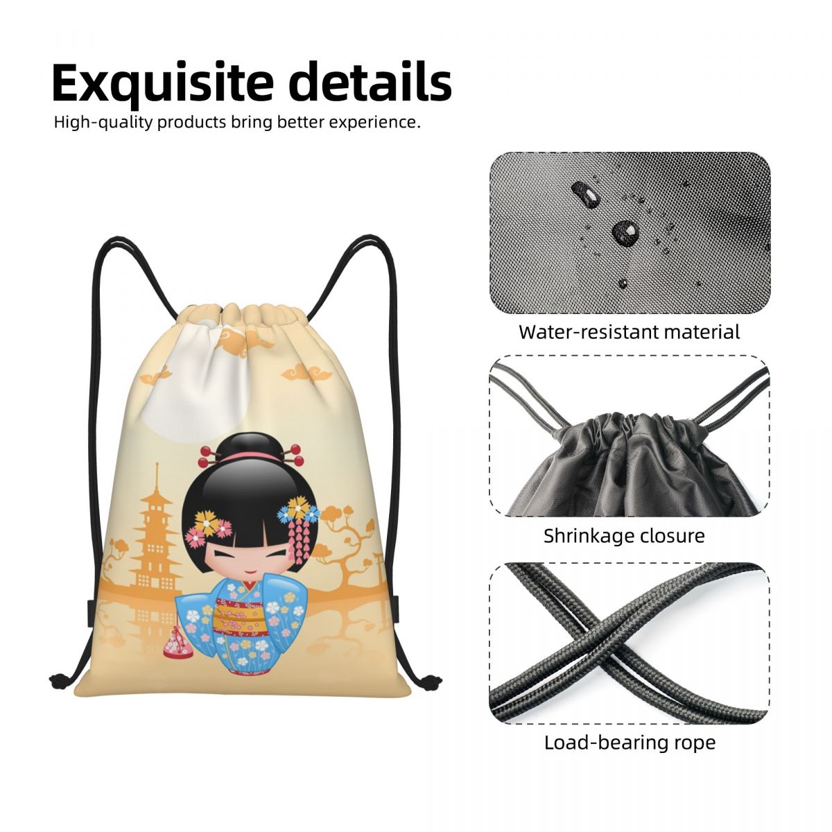 Tas Ransel Serut Boneka Kokesh - Women Bags Vector ulasan dan harga