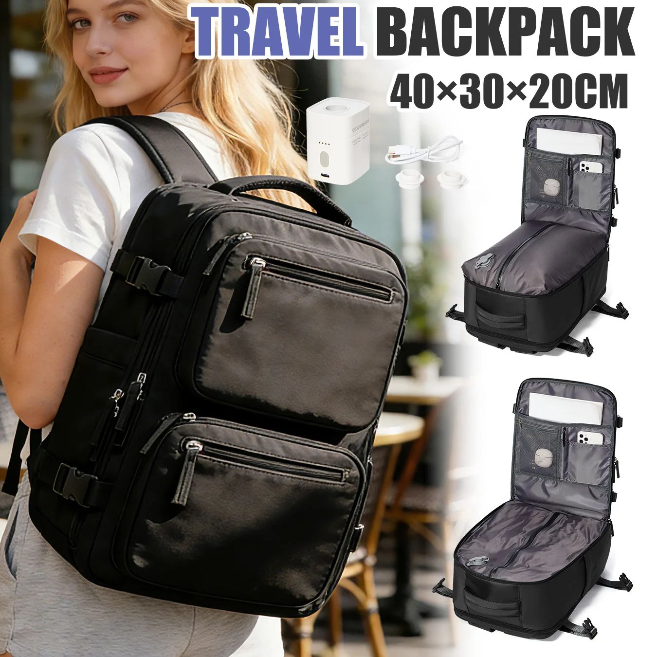Ransel Wanita Ransel Vakum den - Women Bags With Laptop Compartment ulasan dan harga