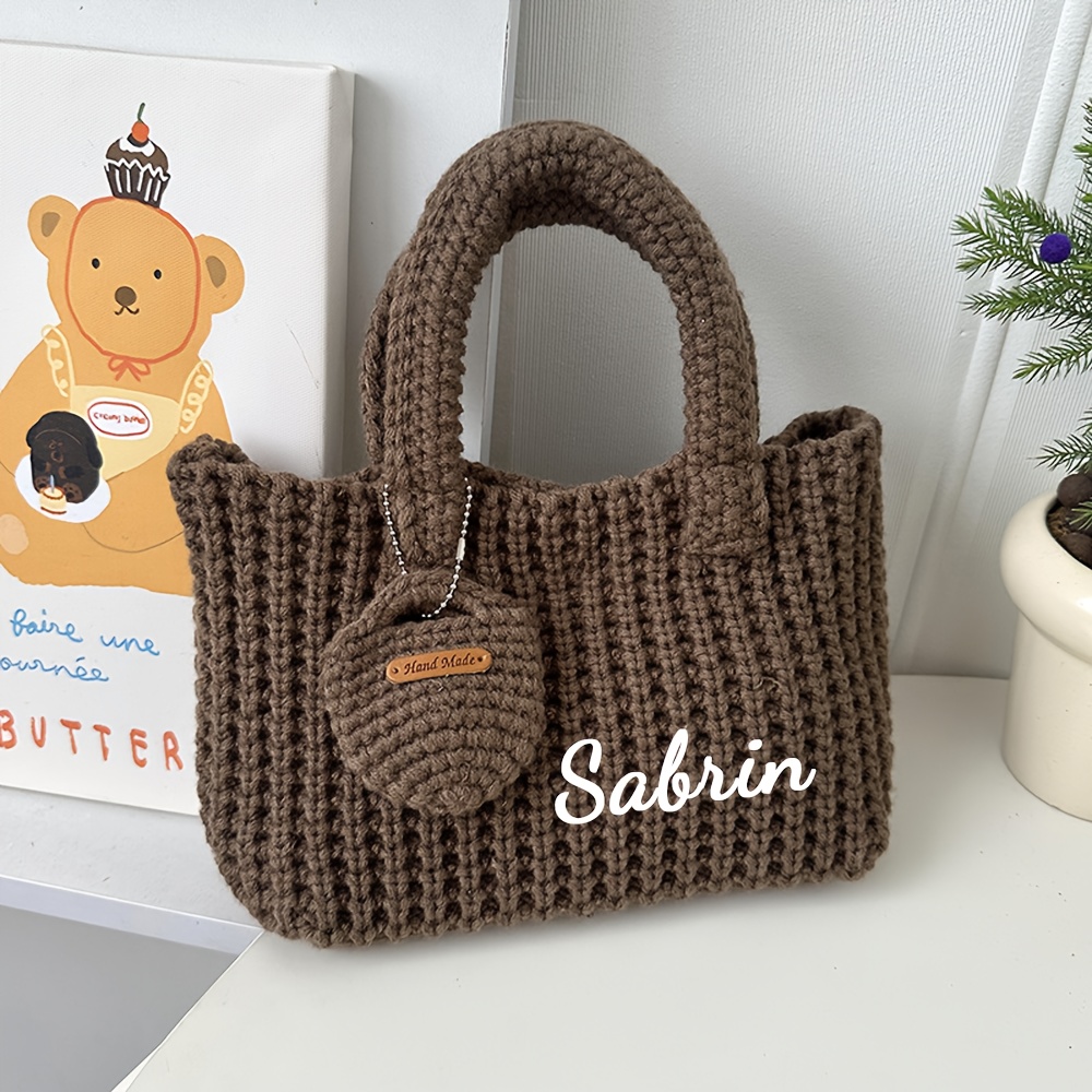Tas Rajut Nama Kustom Wanita B - Women Bags Name ulasan dan harga