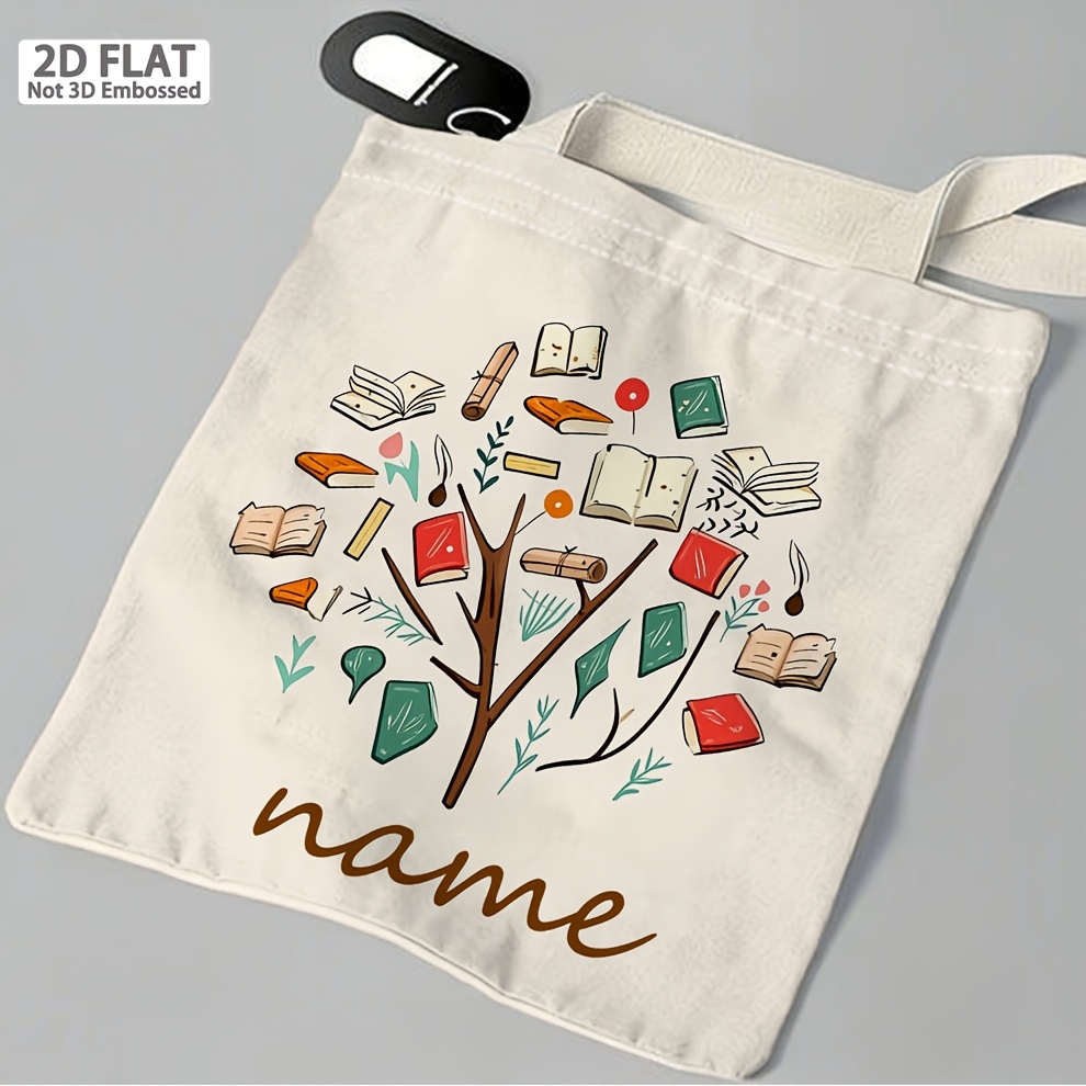 Tas Tote Bertema Buku yang Dip - Women Bags Name ulasan dan harga