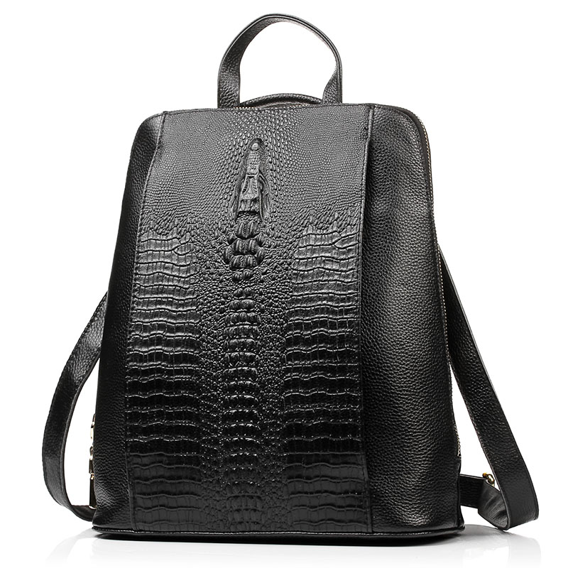 Tas Ransel Kulit Buaya Wanita  - Women Bags With Laptop Compartment ulasan dan harga
